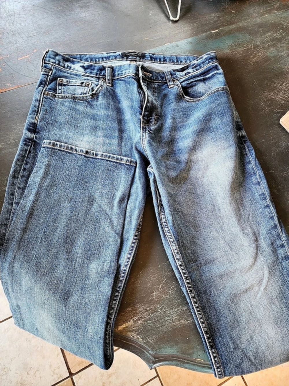 Banana Republic Athletic Fit Jeans Straight Leg Blue Waist 34 Inseam 34